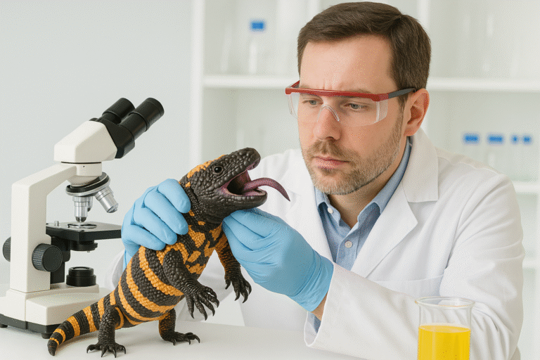 ``Doctor in a lab studying Gila monster venom – research that led to the development of Ozempic and semaglutide